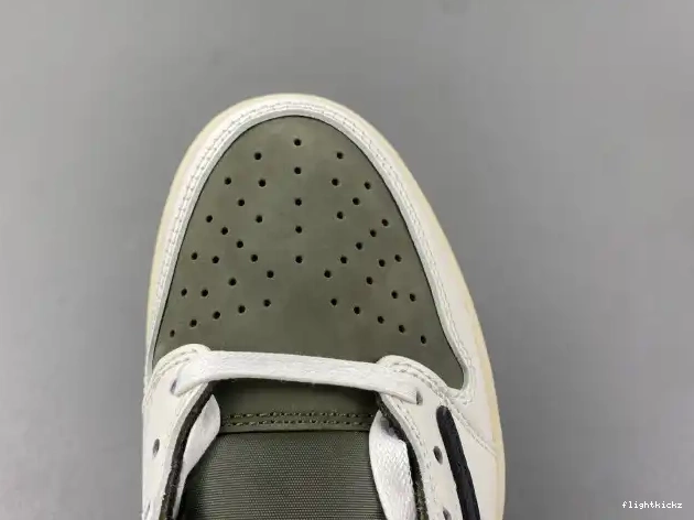 X AIR JORDAN MEDIUM DM7866-200 LOW 1 OLIVE SCOTT OG TRAVIS 0602
